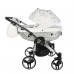 Junama Glow Duo 03 White Silver Dvīņu Ratiņi 2in1