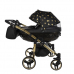 Junama Glow Duo 05 Black Gold Dvīņu Ratiņi 2in1