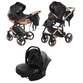 Junama Heart 02 Black rose gold Детская Коляска 3in1 Junama Heart 02 Black rose gold Детская Коляска 3in1