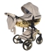 Junama Heart 07 Beige gold Bērnu Ratiņi 3in1