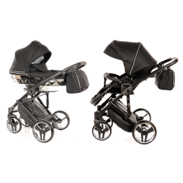 Junama Mirror Col.03 Black silver Bērnu Ratiņi 2in1 Junama Mirror Col.03 Black silver Bērnu Ratiņi 2in1