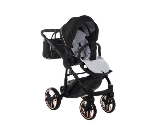 Junama Mirror Satin Col.02 Satin rose gold Детская Коляска 2 в 1