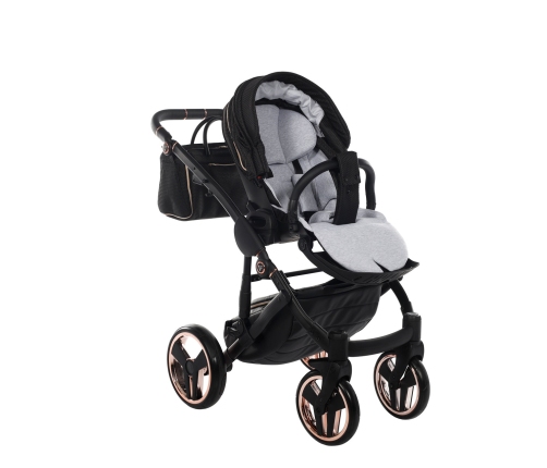 Junama Mirror Satin Col.02 Satin rose gold Детская Коляска 2 в 1