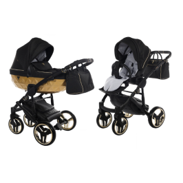 Junama Mirror Satin Col.03 Black gold Bērnu Ratiņi 2in1 Junama Mirror Satin Col.03 Black gold Bērnu Ratiņi 2in1