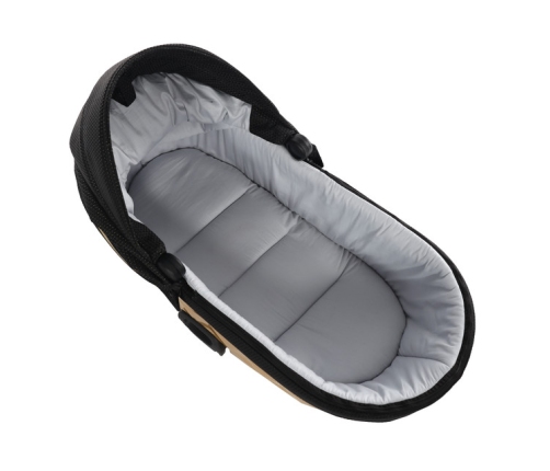 Junama Mirror Satin Duo 03 Black Gold Dvīņu Ratiņi 2in1