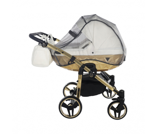 Junama Mirror Satin Duo 06 White Gold Коляска для двойняшек 2in1