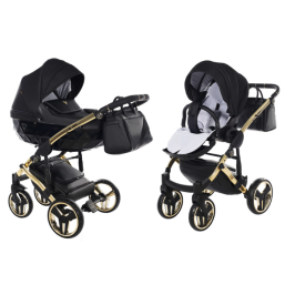 Junama Saphire Col.03 Black gold Детская Коляска 2 в 1 Junama Saphire Col.03 Black gold Детская Коляска 2 в 1