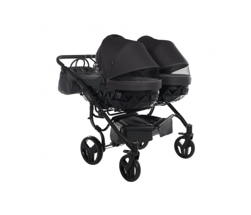 Junama Saphire Duo 03 Black Dvīņu Ratiņi 3in1