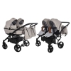 Junama Space Duo 02 Beige Коляска для двойняшек 2in1