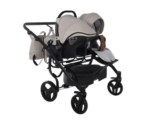 Junama Space Duo 02 Beige Коляска для двойняшек 3in1