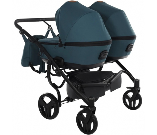 Junama Space Duo 03 Blue Коляска для двойняшек 2in1