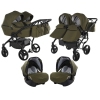 Junama Termo Line Tex Duo 03 Olive Dvīņu Ratiņi 3in1