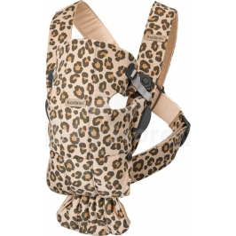 Кенгуру BabyBjorn Baby Carrier Mini Cotton Beige leopard 021075 Кенгуру BabyBjorn Baby Carrier Mini Cotton Beige leopard 021075