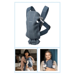Кенгуру BabyBjorn Baby Carrier Mini 3D Jersey Dove blue 021031 Кенгуру BabyBjorn Baby Carrier Mini 3D Jersey Dove blue 021031
