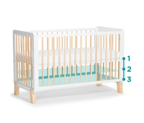 Kinderkraft Lunky White Детская кроватка