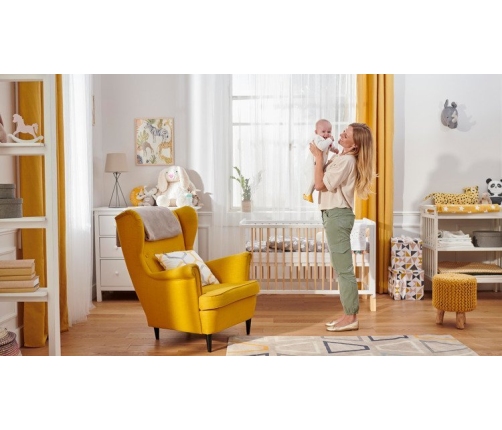 Kinderkraft Lunky White Детская кроватка