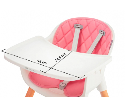 Kinderkraft Sienna Rose 2in1 Barošanas Krēsls