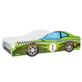 KOBI Car green 140x70 cm Подростковая кровать