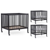 Koka manēža sētiņa Childhome Playpen 97 Wood Black