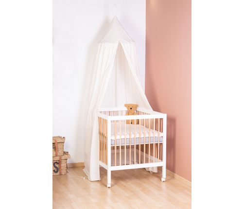 Koka manēža sētiņa Childhome Playpen 97 Wood White Natural