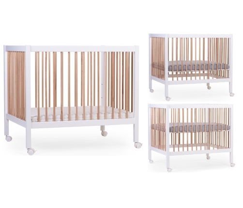 Koka manēža sētiņa Childhome Playpen 97 Wood White Natural