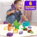 Конструктор Сенсорный 24 шт. Fisher Price Mega Bloks Squeak n Chomp Dinos HKN43