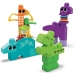 Конструктор Сенсорный 24 шт. Fisher Price Mega Bloks Squeak n Chomp Dinos HKN43