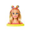 Голова куклы для стилизации Barbie Blonde Rainbow Hair HMD78