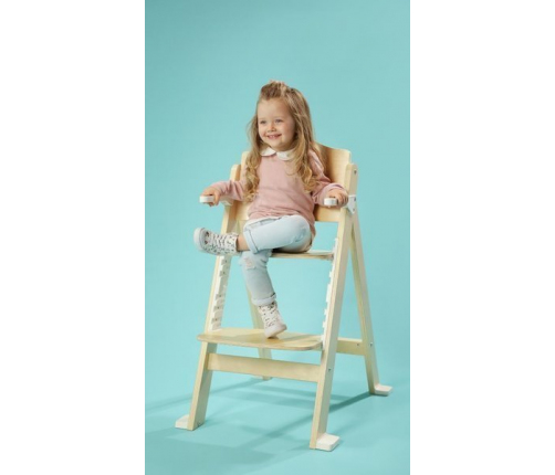 Lionelo Floris Grey Natural White Стульчик для кормления 3 в 1