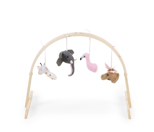 Loks Aktivitātes paklājam Childhome Universal Round Wood Natural