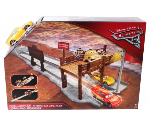 Mattel Cars 3 Fireball Run Beach throwing DVT46 Автомобильная трасса