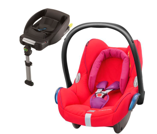 MAXI COSI CABRIOFIX Red Orchid Bērnu Autokrēsls 0-13 kg + Familyfix bāze