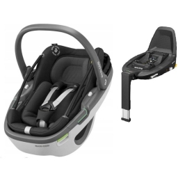 Maxi Cosi Coral Essential black Bērnu Autokrēsls 0-13 kg + FamilyFix3 bāze Maxi Cosi Coral Essential black Bērnu Autokrēsls 0-13 kg + FamilyFix3 bāze