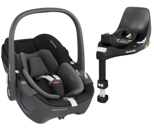 Maxi Cosi Pebble Essential black Bērnu Autokrēsls 0-13 kg + Familyfix 360 bāze