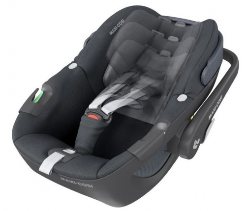 Maxi Cosi Pebble Essential graphite Bērnu Autokrēsls 0-13 kg + Familyfix 360 bāze