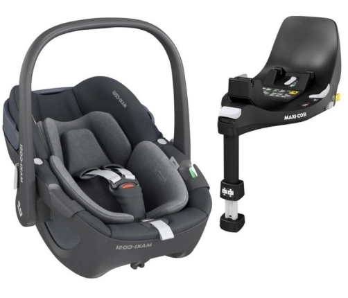 Maxi Cosi Pebble Essential graphite Bērnu Autokrēsls 0-13 kg + Familyfix 360 bāze