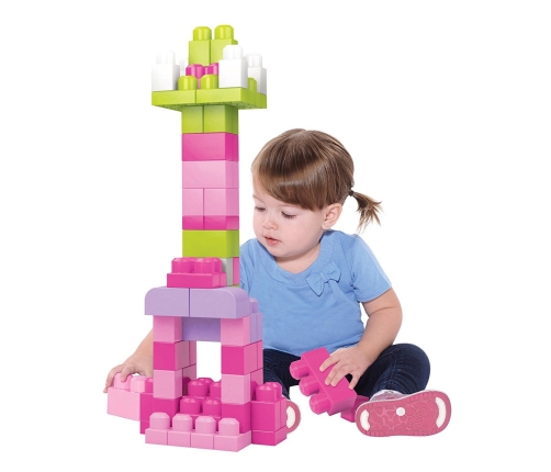 MEGA BLOCKS Konstruktors First Builders Building Pink DCH54, 60 gab.