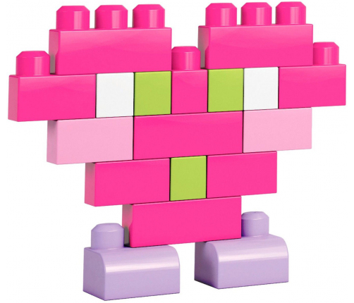 MEGA BLOCKS Konstruktors First Builders Building Pink DCH62, 80 gab.