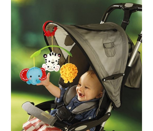 Muzikālais karuselis gultiņai Fisher Price Rainforest Friends 3-in-1 Musical Mobile CHR11