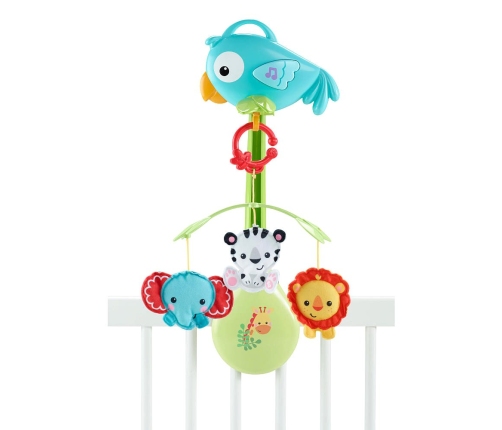 Muzikālais karuselis gultiņai Fisher Price Rainforest Friends 3-in-1 Musical Mobile CHR11