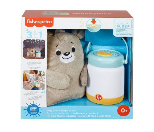 Fisher Price Ночник Успокаивающий со светом и звуками Baby Bear&Firefly Soother GRR00