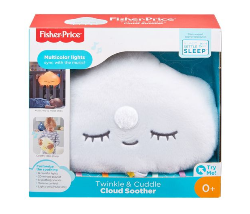 Fisher Price Ночник Успокаивающий со светом и звуками Twinkle&Cuddle Cloud Soother GJD44