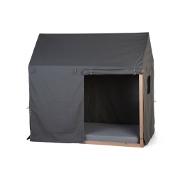 Накидка на кроватку 70x140 WOOD HOUSE Childhome Anthracite