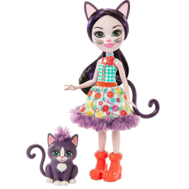 Royal Enchantimals Ciesta Cat & Climber Lelle ar dzīvniekiem GJX40 Royal Enchantimals Ciesta Cat & Climber Lelle ar dzīvniekiem GJX40