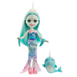 Royal Enchantimals Naddie Narwhal & Sword Кукла с животными GJX41 Royal Enchantimals Naddie Narwhal & Sword Кукла с животными GJX41