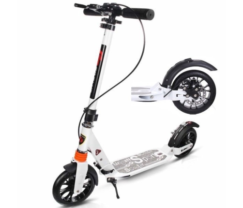 Самокат с дисковыми тормозами Scooter Urban White