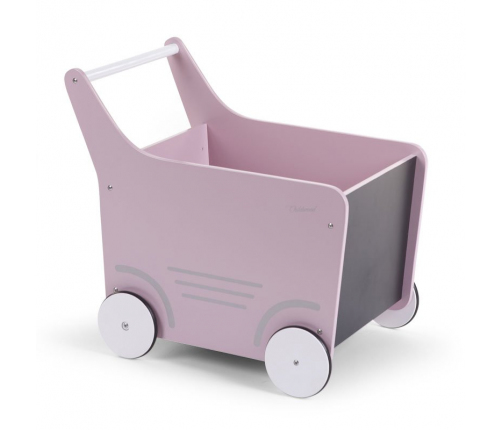 Игрушка-каталка из дерева CHILDHOME Baby Walker Pink