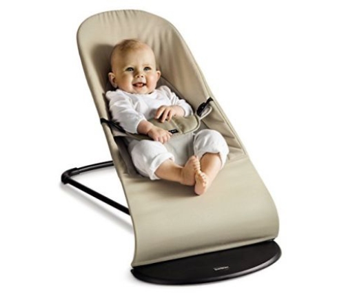 Bērnu Šūpuļkrēsls BabyBjorn Bouncer Balance Soft Cotton khaki/beige 005026