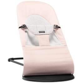 Шезлонг для детей BabyBjorn Bouncer Balance Soft Light pink/Grey Cotton/Jersey 005189 Шезлонг для детей BabyBjorn Bouncer Balance Soft Light pink/Grey Cotton/Jersey 005189