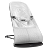 Шезлонг для детей BabyBjorn Bouncer Balance Soft Mesh silver/white 005029